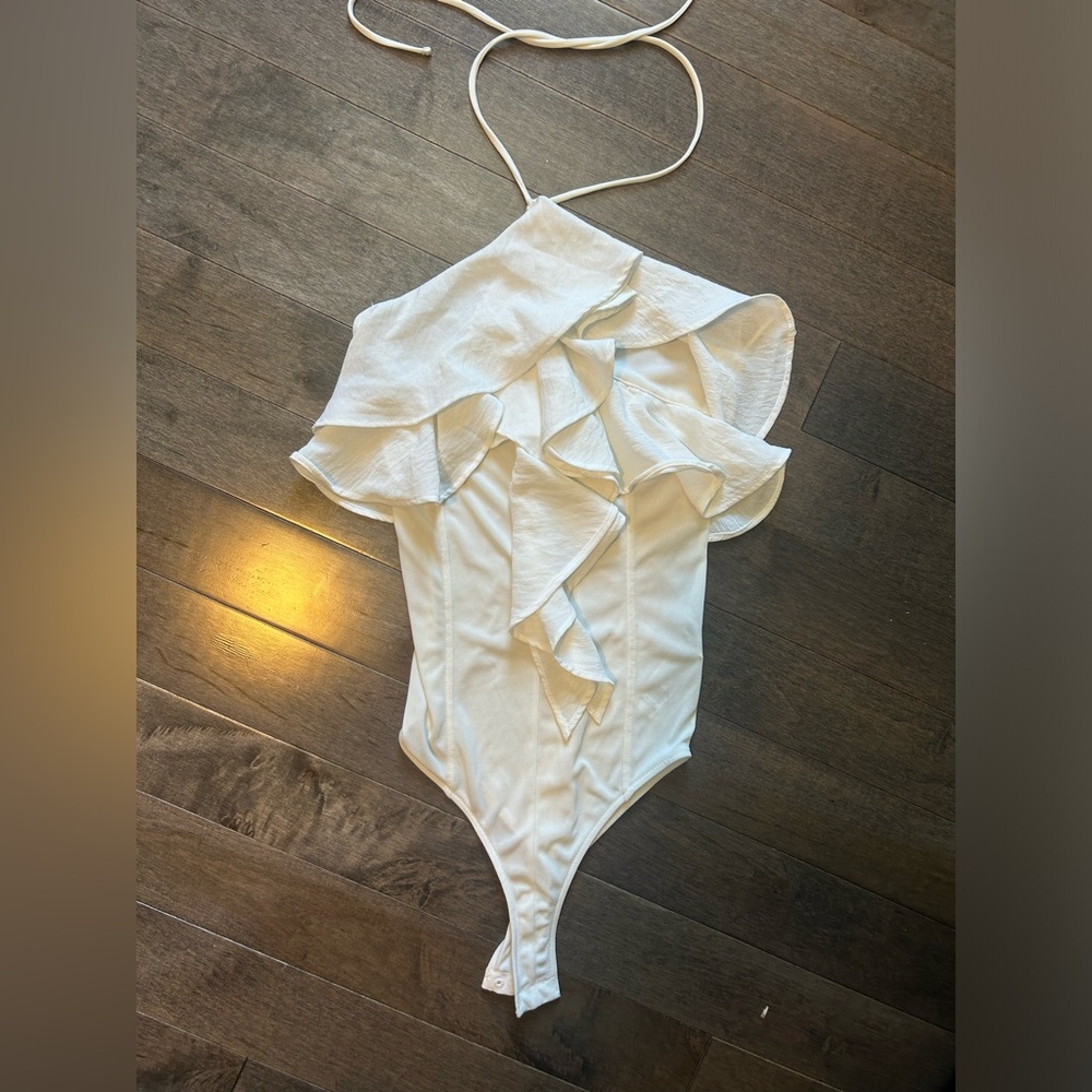 Zara ruffle bodysuit
